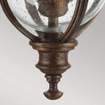 Feiss Outdoor Hanging from the English Bridle range. English Bridle 3 Light Medium Chain Lantern – SKU FE-EB8-M-BRB