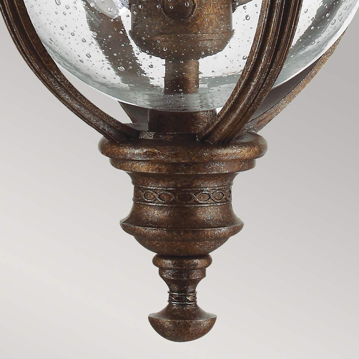 Feiss Outdoor Hanging from the English Bridle range. English Bridle 3 Light Medium Chain Lantern – SKU FE-EB8-M-BRB