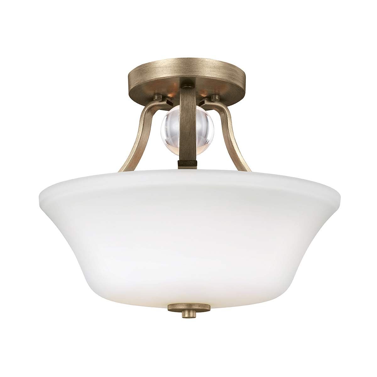 Feiss Ceiling Semi-Flush from the Evington range. Evington 2 Light Semi-Flush – SKU FE-EVINGTON-SF-SG