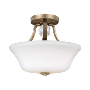 Feiss Ceiling Semi-Flush from the Evington range. Evington 2 Light Semi-Flush Product Code = FE-EVINGTON-SF-SG