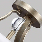 Feiss Ceiling Semi-Flush from the Evington range. Evington 2 Light Semi-Flush Product Code = FE-EVINGTON-SF-SG