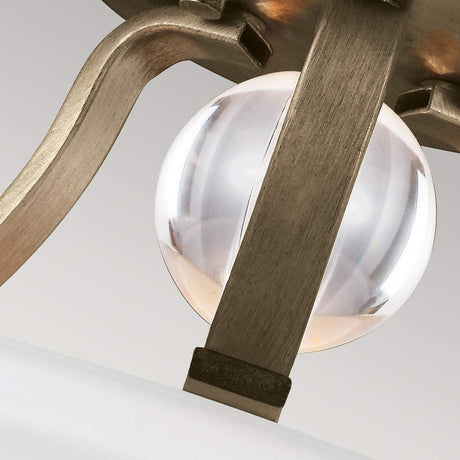 Feiss Ceiling Semi-Flush from the Evington range. Evington 2 Light Semi-Flush Product Code = FE-EVINGTON-SF-SG