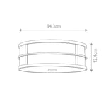 Feiss Ceiling Flush from the Fusion range. Fusion 3 Light Flush – SKU FE-FUSION-F