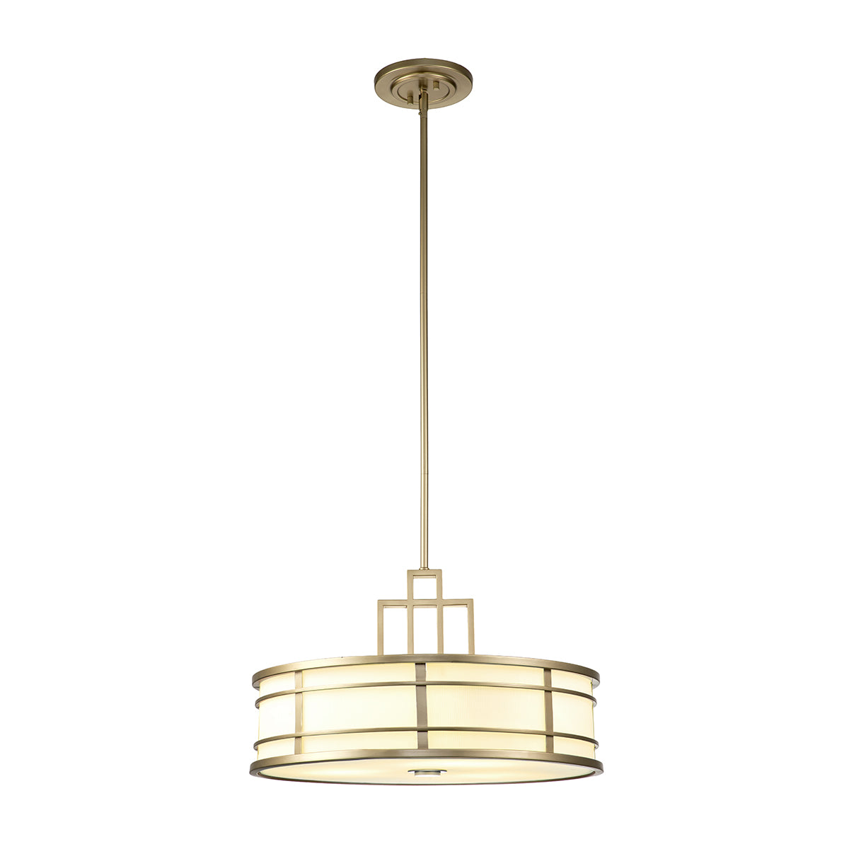 Feiss Pendant from the Fusion range. Fusion 3lt Large Pendant Product Code = FE-FUSION-P-L-PNBR