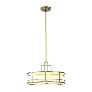 Feiss Pendant from the Fusion range. Fusion 3lt Large Pendant Product Code = FE-FUSION-P-L-PNBR