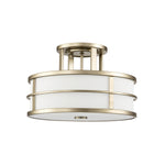 Feiss Ceiling Semi-Flush from the Fusion range. Fusion 3lt Semi-Flush Product Code = FE-FUSION-SF-PNBR