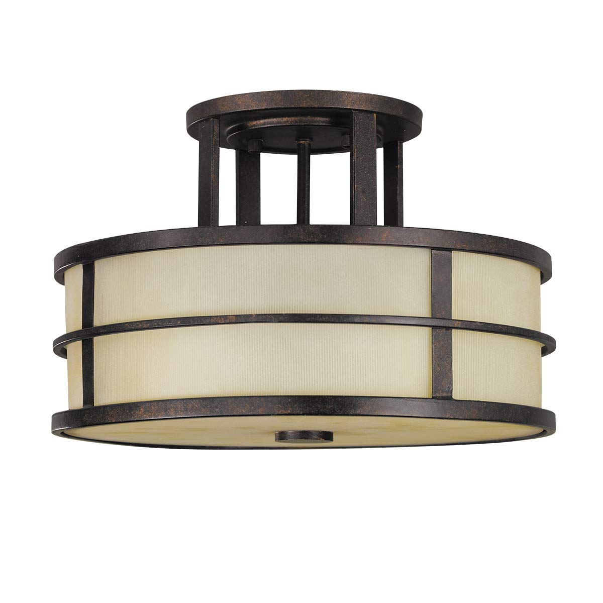 Feiss Ceiling Semi-Flush from the Fusion range. Fusion 3 Light Semi-Flush Product Code = FE-FUSION-SF