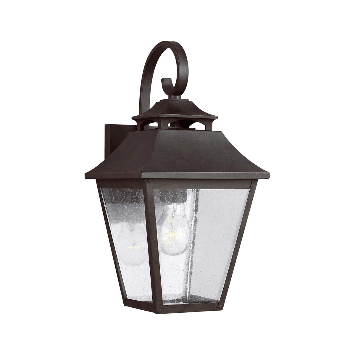 Feiss Outdoor Wall Light from the Galena range. Galena 1 Light Medium Wall Lantern Product Code = FE-GALENA2-M-SBL