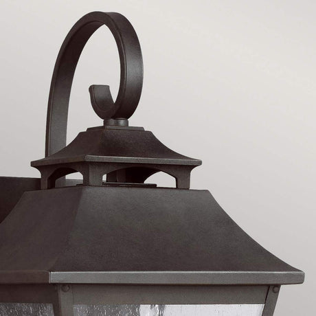 Feiss Outdoor Wall Light from the Galena range. Galena 1 Light Medium Wall Lantern Product Code = FE-GALENA2-M-SBL