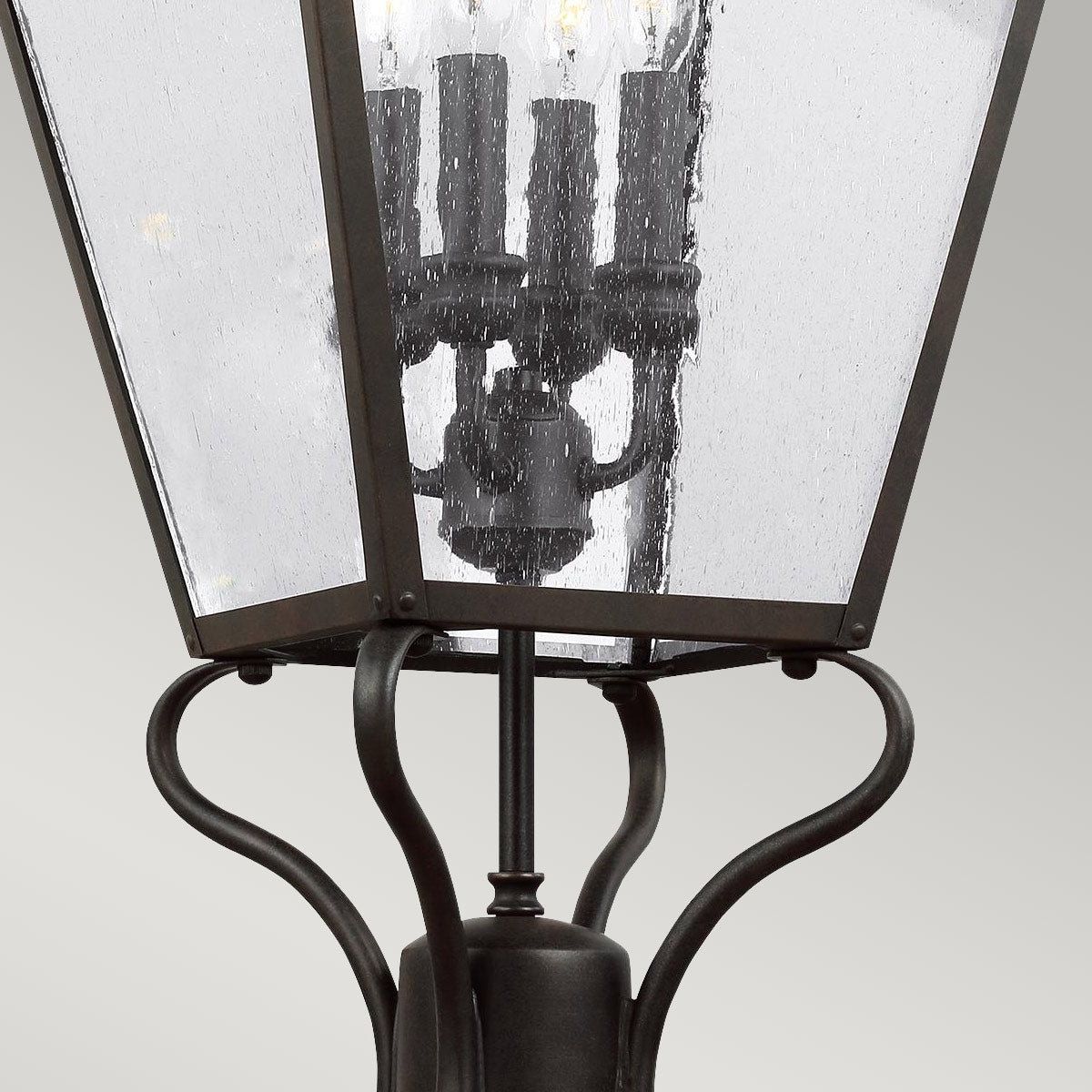 Feiss Lamp Post from the Galena range. Galena 4 Light Lamp Post Product Code = FE-GALENA5-XL-SBL