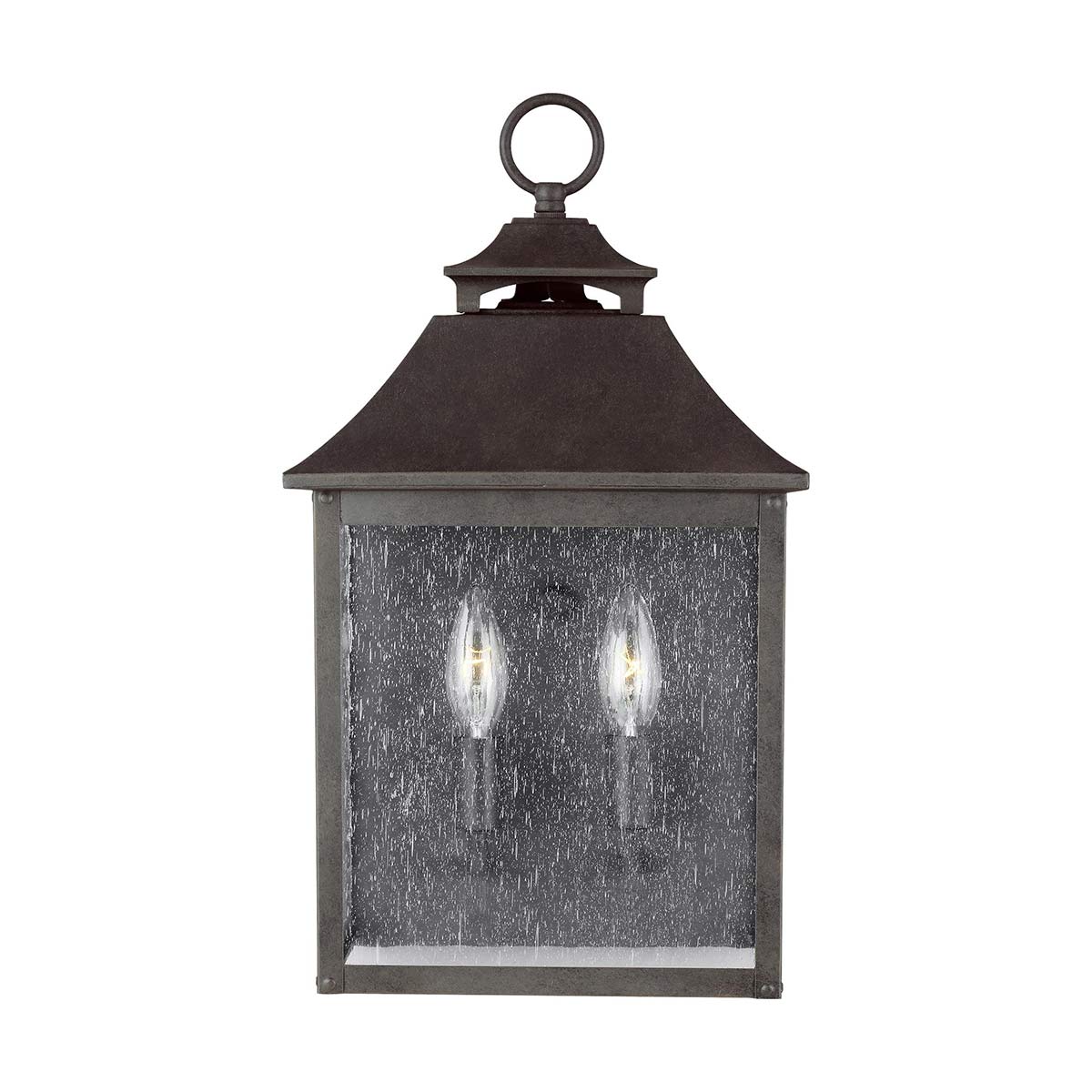 Feiss Outdoor Wall Light from the Galena range. Galena 2 Light Half Lantern Product Code = FE-GALENA7-SBL