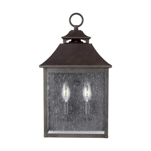 Feiss Outdoor Wall Light from the Galena range. Galena 2 Light Half Lantern Product Code = FE-GALENA7-SBL