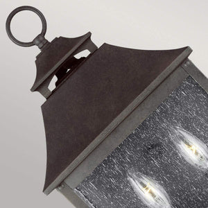 Feiss Outdoor Wall Light from the Galena range. Galena 2 Light Half Lantern Product Code = FE-GALENA7-SBL