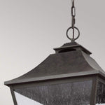 Feiss Outdoor Hanging from the Galena range. Galena 4 Light Chain Lantern Product Code = FE-GALENA8-XL-SBL