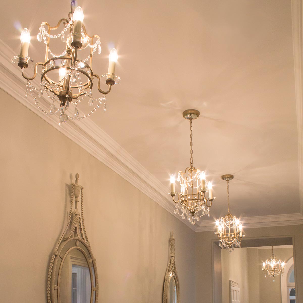 Feiss Chandelier from the Gianna range. Gianna 4 Light Chandelier  Product Code = FE-GIANNA4