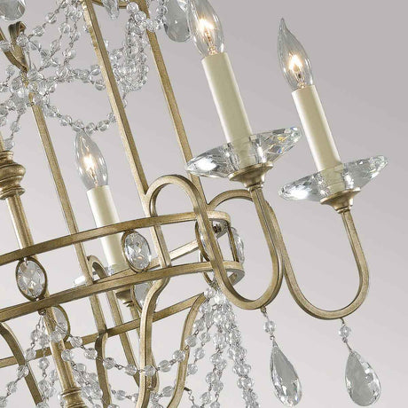 Feiss Chandelier from the Gianna range. Gianna 6 Light Chandelier Product Code = FE-GIANNA6