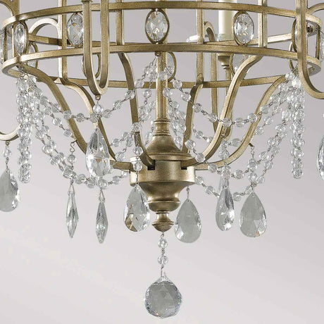 Feiss Chandelier from the Gianna range. Gianna 6 Light Chandelier Product Code = FE-GIANNA6