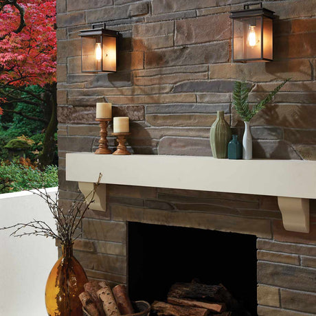 Feiss Outdoor Wall Light from the Glenview range. Glenview 1 Light Wall Lantern Product Code = FE-GLENVIEW-M