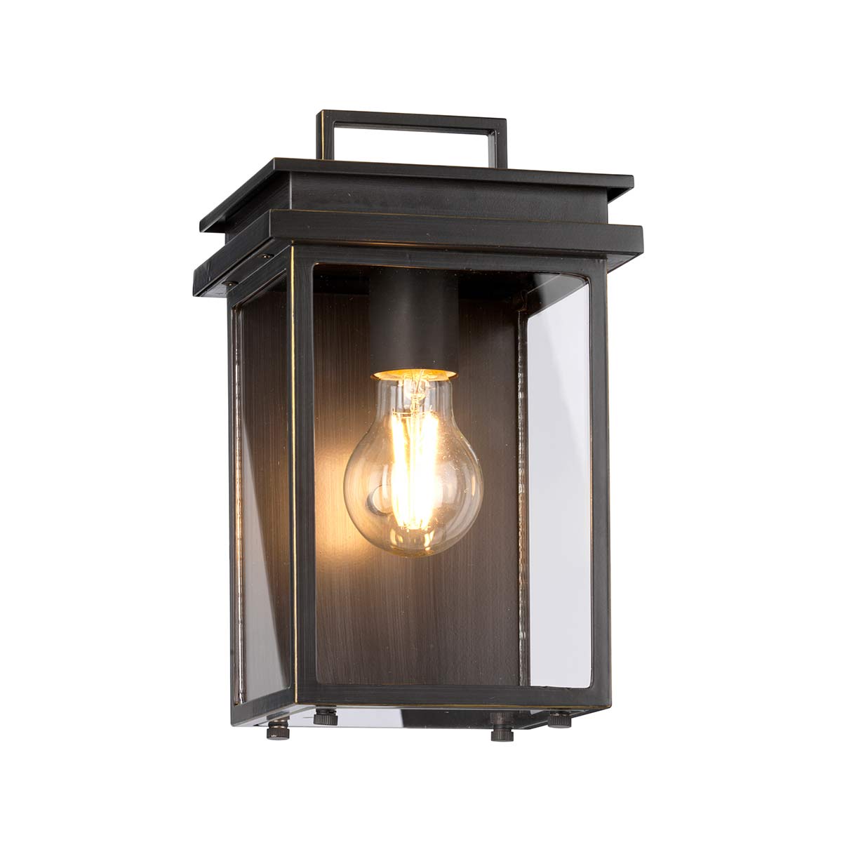 Feiss Outdoor Wall Light from the Glenview range. Glenview 1 Light Wall Lantern Product Code = FE-GLENVIEW-S