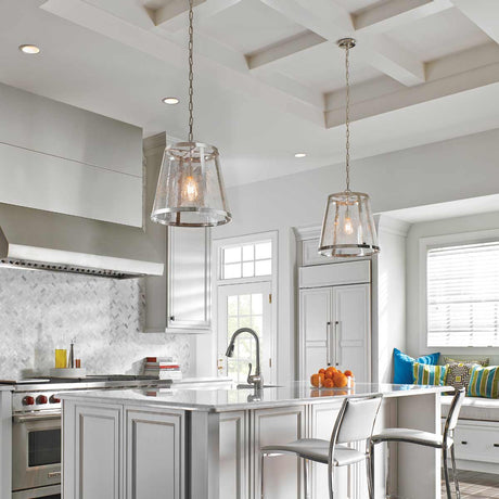 Feiss Pendant from the Harrow range. Harrow 1 Light Medium Pendant Product Code = FE-HARROW-P-M