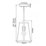 Feiss Pendant from the Harrow range. Harrow 1 Light Small Pendant – SKU FE-HARROW-P-S