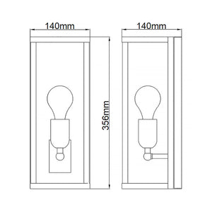 Feiss Wall light from the Harrow range. Harrow 1Lt Wall Light  Product Code = FE-HARROW1