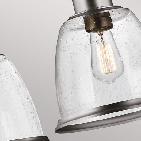 Feiss Chandelier from the Hobson range. Hobson 3 Light Island Light Product Code = FE-HOBSON-3P-SN