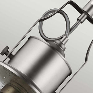 Feiss Pendant from the Hobson range. Hobson 1 Light Large Pendant Satin Nickel Product Code = FE-HOBSON-P-L-SN