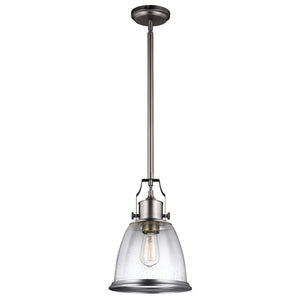 Feiss Pendant from the Hobson range. Hobson 1 Light Medium Pendant Product Code = FE-HOBSON-P-M-SN