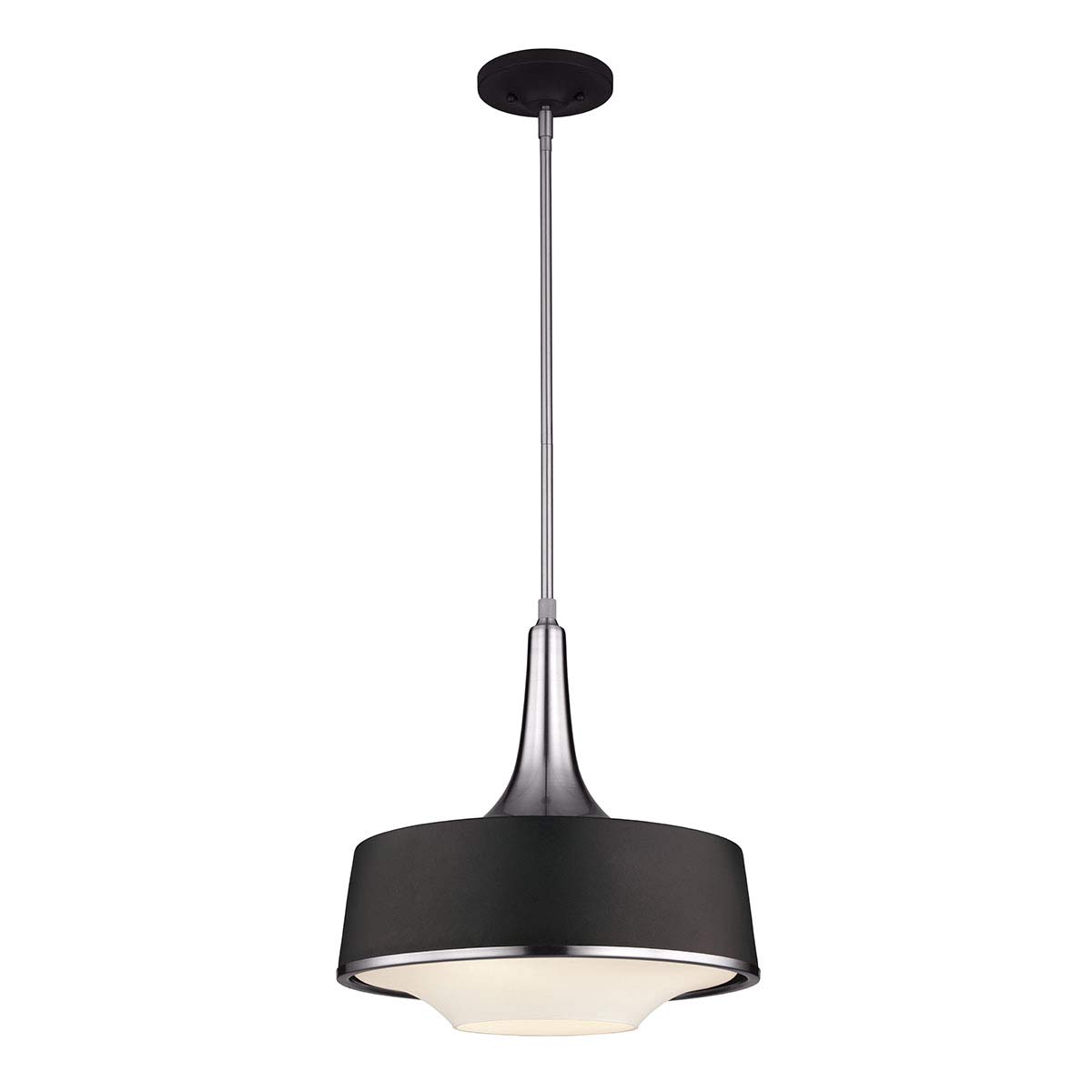 Feiss Pendant from the Holloway range. Holloway 4Lt Pendant - Black Product Code = FE-HOLLOWAY-4P-B
