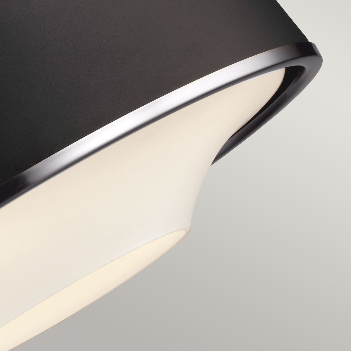 Feiss Pendant from the Holloway range. Holloway 4Lt Pendant - Black Product Code = FE-HOLLOWAY-4P-B