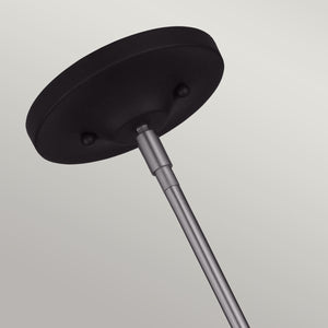 Feiss Pendant from the Holloway range. Holloway 4Lt Pendant - Black Product Code = FE-HOLLOWAY-4P-B