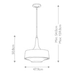 Feiss Pendant from the Holloway range. Holloway 4Lt Pendant - Black Product Code = FE-HOLLOWAY-4P-B