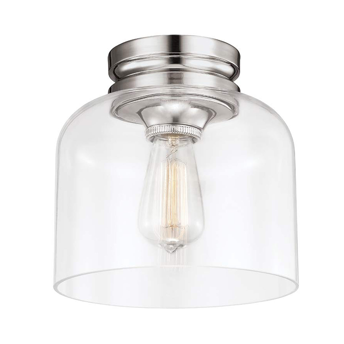 Feiss Ceiling Flush from the Hounslow range. Hounslow 1 Light Flush Light Product Code = FE-HOUNSLOW-F-PN