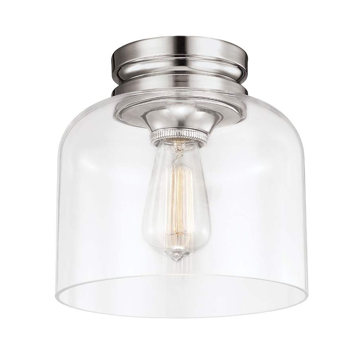 Feiss Ceiling Flush from the Hounslow range. Hounslow 1 Light Flush Light – SKU FE-HOUNSLOW-F-PN