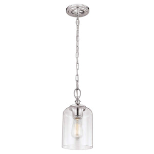 Feiss Pendant from the Hounslow range. Hounslow 1 Light Pendant Polished Nickel Product Code = FE-HOUNSLOW-P-PN