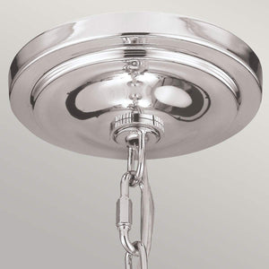 Feiss Pendant from the Hounslow range. Hounslow 1 Light Pendant Polished Nickel Product Code = FE-HOUNSLOW-P-PN
