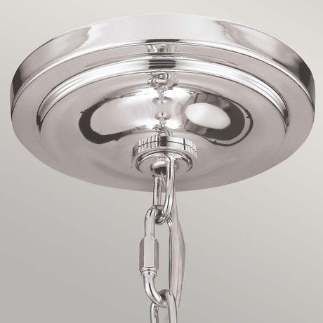 Feiss Pendant from the Hounslow range. Hounslow 1 Light Pendant Polished Nickel Product Code = FE-HOUNSLOW-P-PN