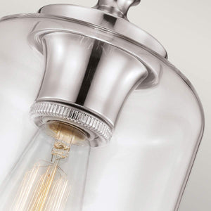 Feiss Pendant from the Hounslow range. Hounslow 1 Light Pendant Polished Nickel Product Code = FE-HOUNSLOW-P-PN