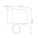 Feiss Wall Light from the Indo range. Indo 1 Light Wall Light – SKU FE-INDO1