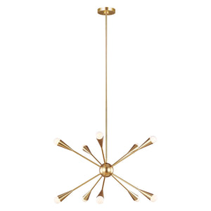 Feiss Chandelier from the Jax range. Jax 10 Light Chandelier Product Code = FE-JAX10-BB