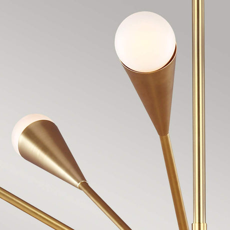 Feiss Chandelier from the Jax range. Jax 10 Light Chandelier Product Code = FE-JAX10-BB