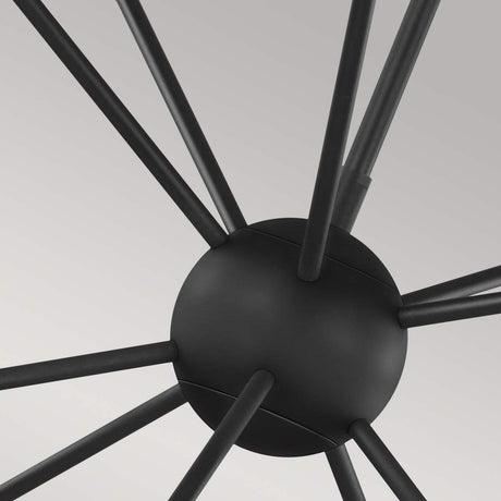 Feiss Chandelier from the Jax range. Jax 10 Light Chandelier Product Code = FE-JAX10-MB