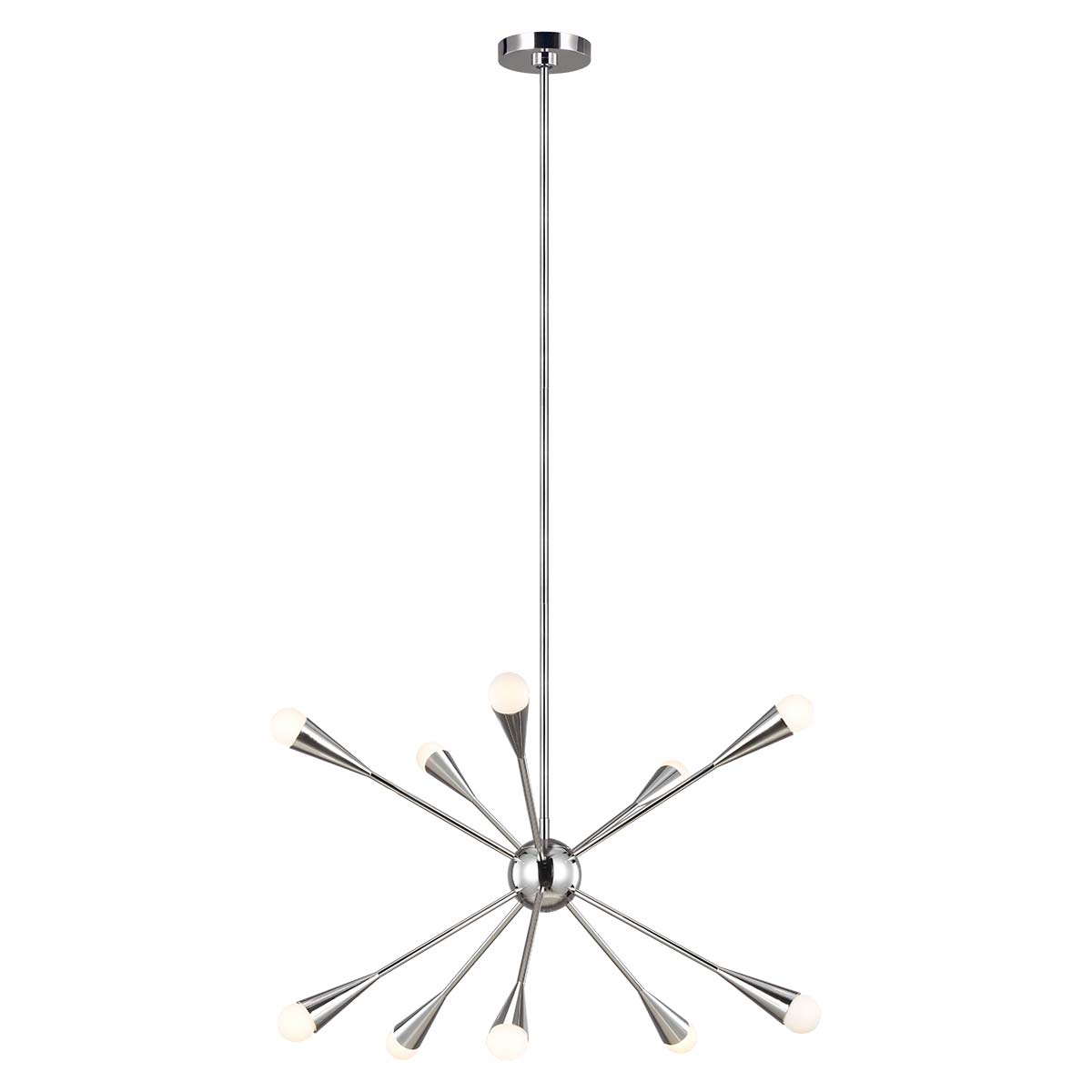 Feiss Chandelier from the Jax range. Jax 10 Light Chandelier Product Code = FE-JAX10-PN