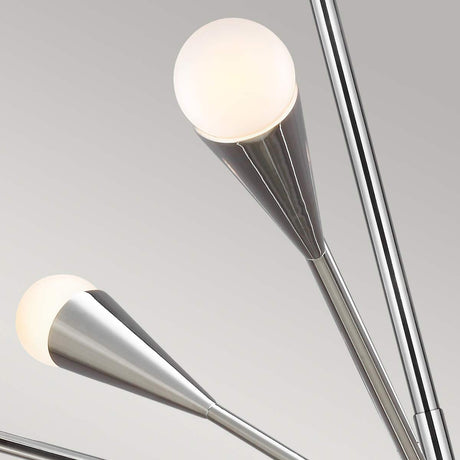 Feiss Chandelier from the Jax range. Jax 10 Light Chandelier Product Code = FE-JAX10-PN