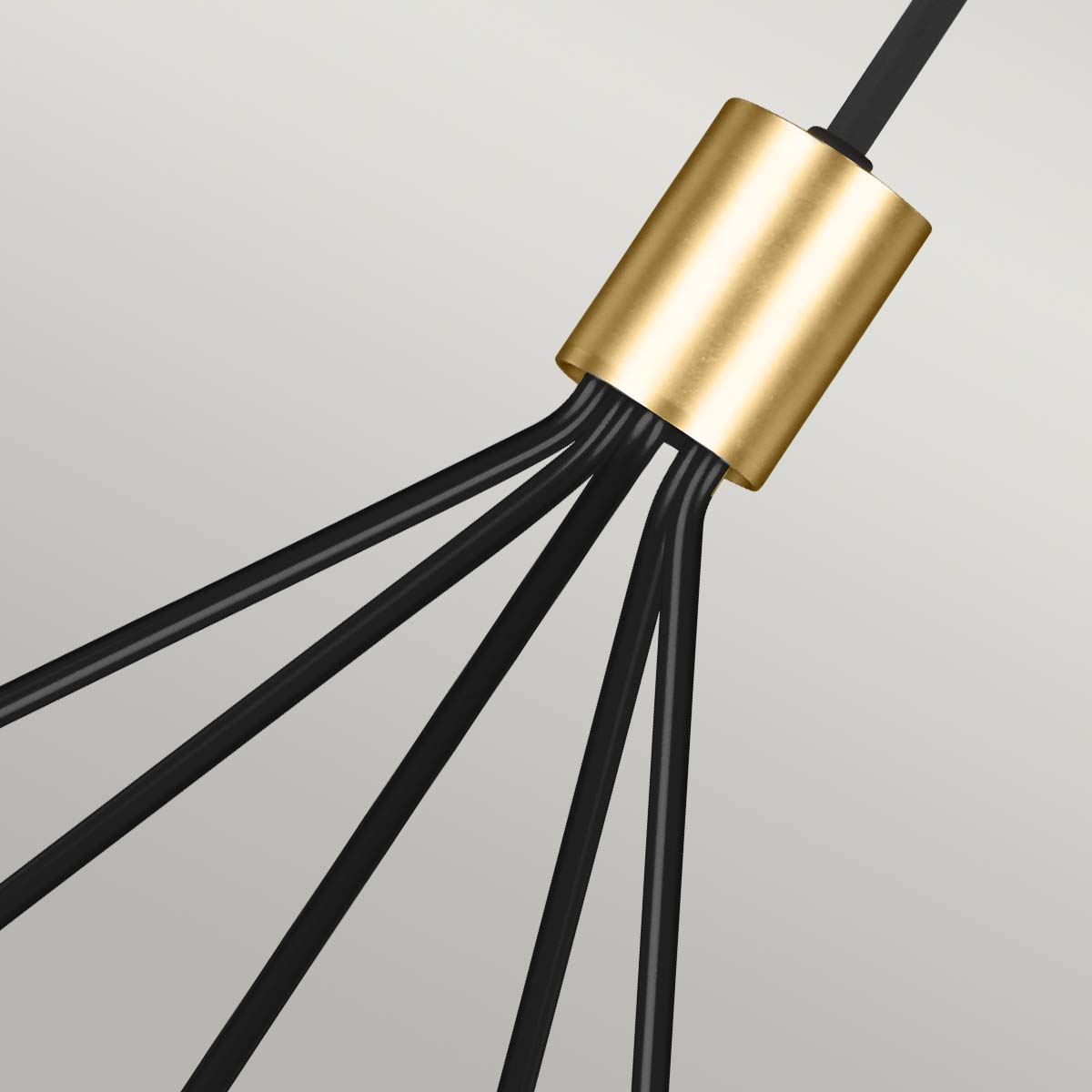 Feiss Chandelier from the Joan range. Joan 5 Light Chandelier Product Code = FE-JOAN5-MB