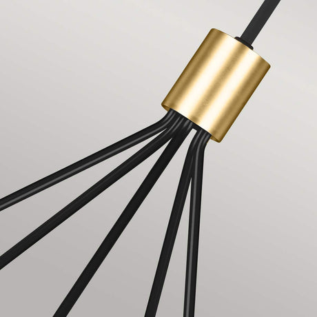 Feiss Chandelier from the Joan range. Joan 5 Light Chandelier Product Code = FE-JOAN5-MB