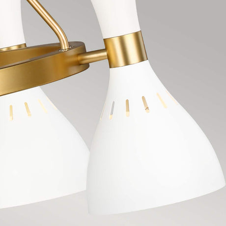Feiss Chandelier from the Joan range. Joan 5 Light Chandelier Product Code = FE-JOAN5-MW