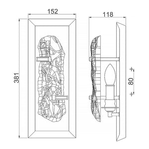 Feiss Wall Light from the Katerina range. Katerina 1 Light Wall Light - Chrome Product Code = FE-KATERINA-CH