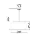 Feiss Pendant from the Kenney range. Kenney 3 Light Pendant Product Code = FE-KENNEY-3P